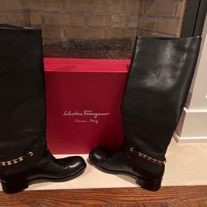 Salvatore Ferragamo Black Boots